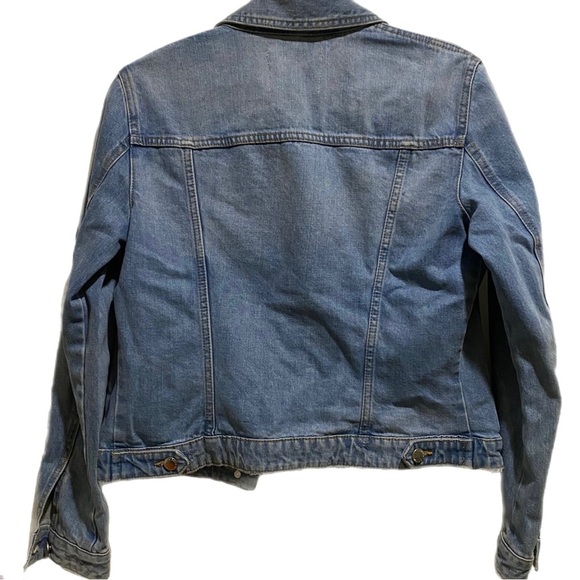 ZARA Authentic Denim by TRF , Distressed Jean Jacket Medium, Blue - Picture 2 of 4